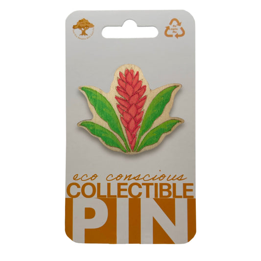 Ginger Plant - Wooden Pin & Magnet