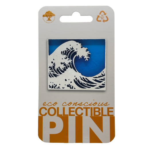 Kanagawa Wave - Wooden Pin & Magnet