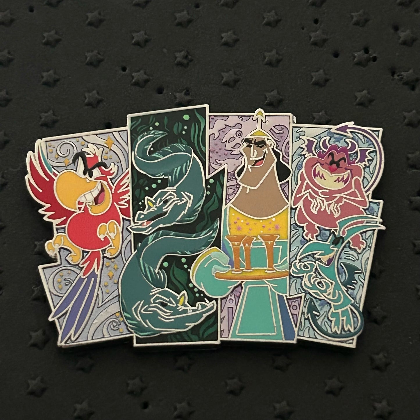 2022 - Kronk, Flotsam/Jetsam, Iago, and Pain/Panic - Villain Henchman - Disney Pin