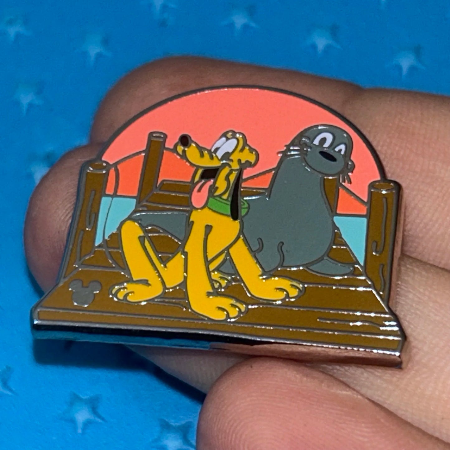2020 - Pluto with Seal - California Activities - Hidden Mickey - Pin
