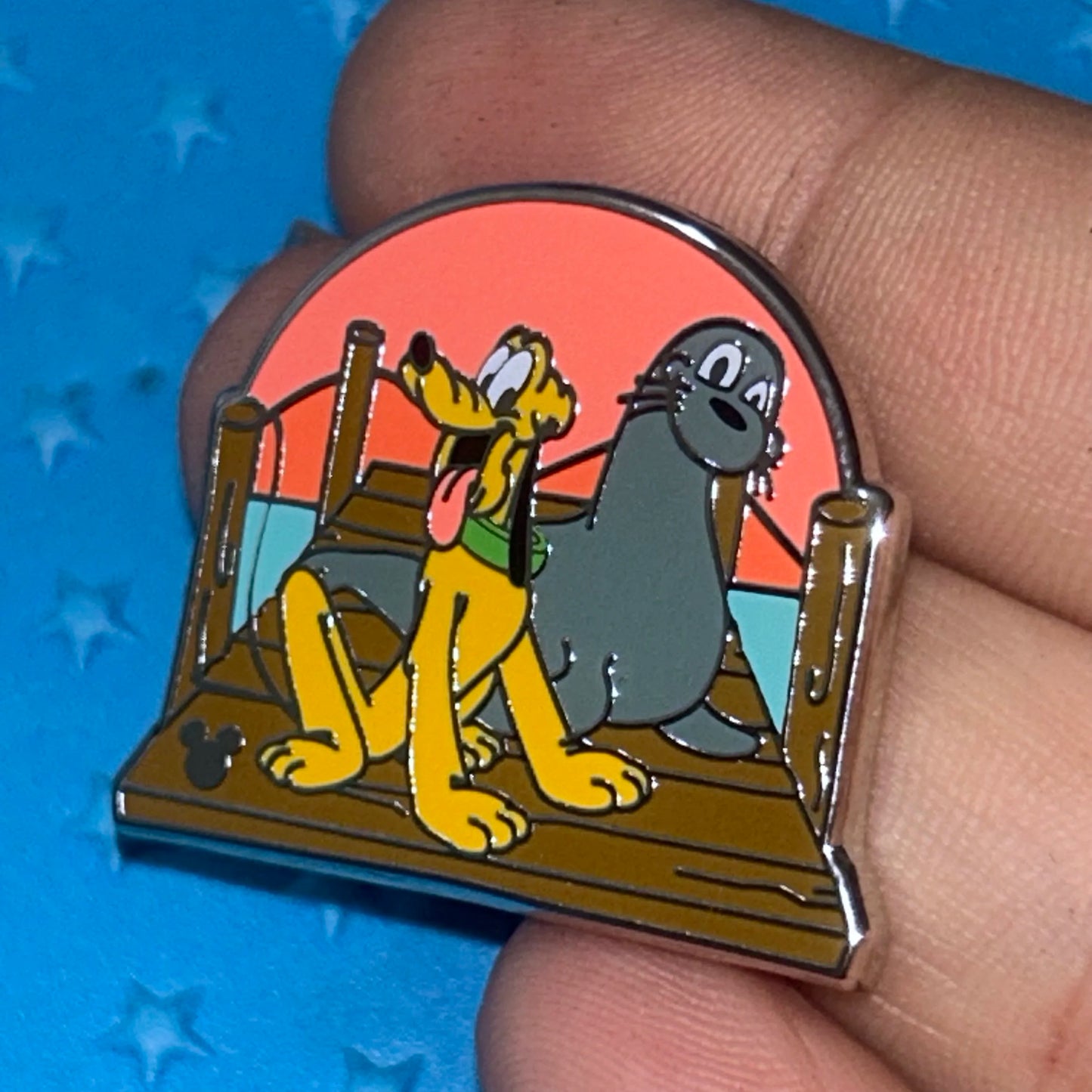 2020 - Pluto with Seal - California Activities - Hidden Mickey - Pin