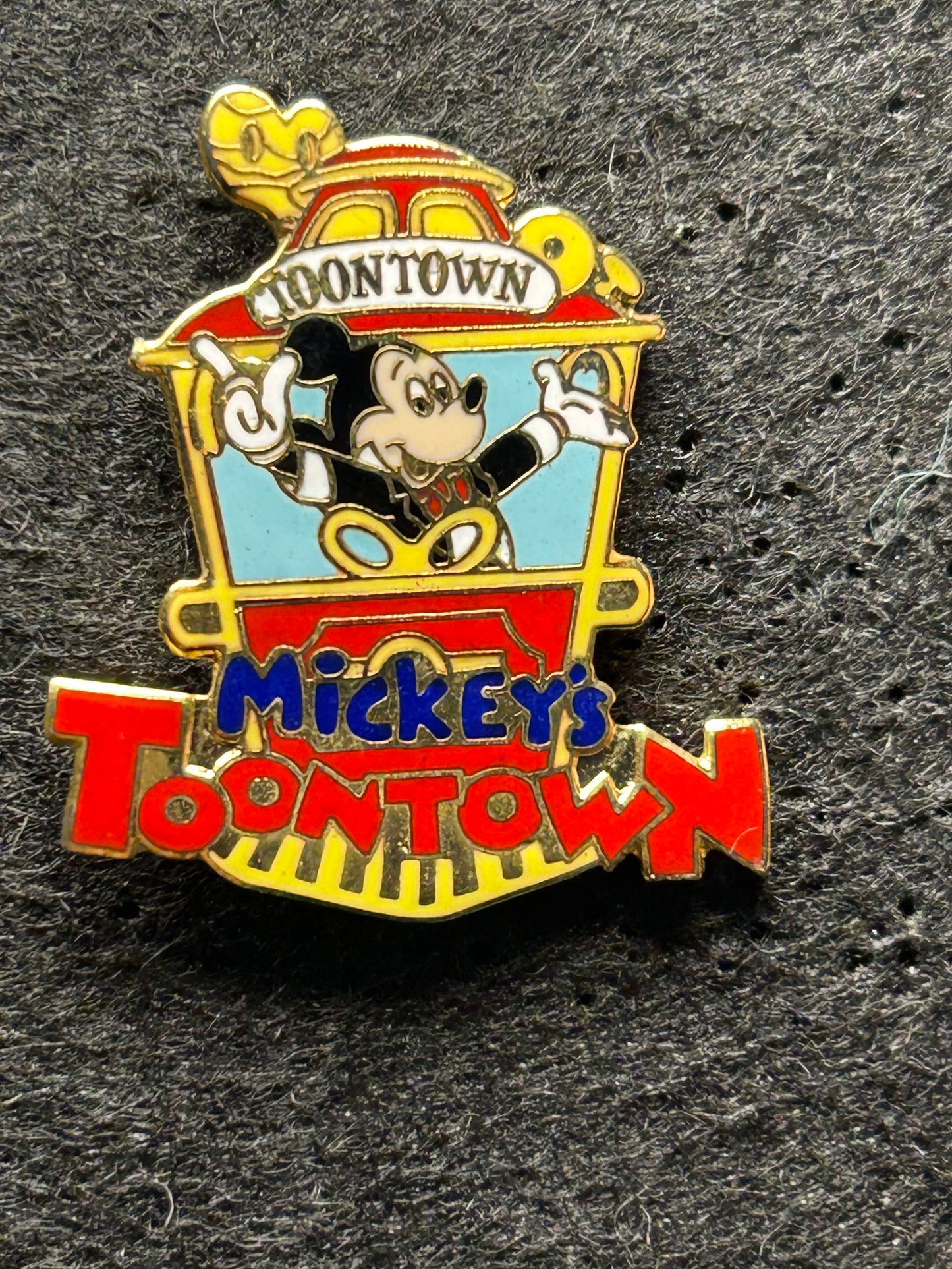 1990 - Mickey Mouse - Toontown Jolly Trolley - DLR - Disney Pin