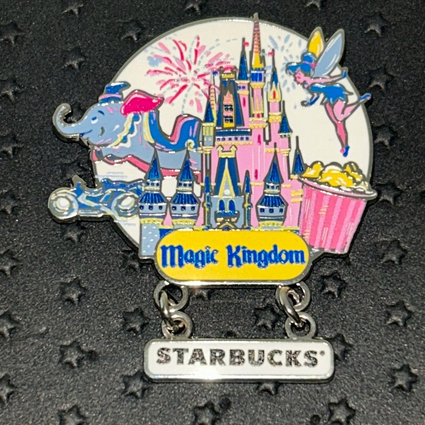2024 - Starbucks - Dangle - MGK - WDW - Tinker, Tron, and Dumbo - Disney Pin
