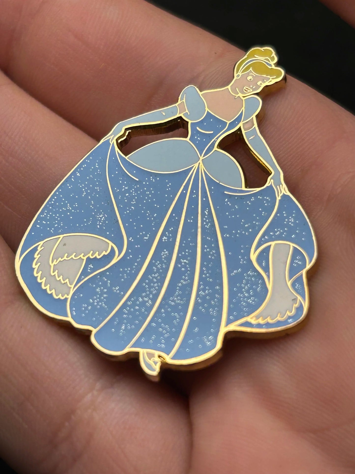 2002 - Cinderella - Full Body - Glitter Dress - Disney Pin