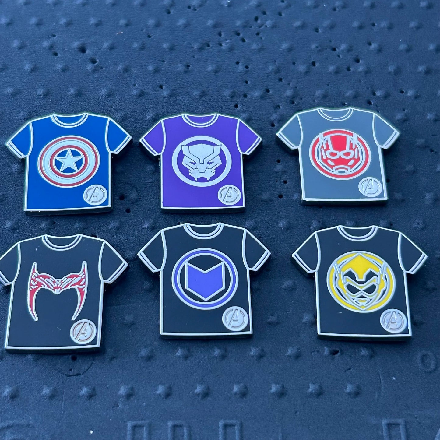 FULL SET - 2024 - Marvel Tshirts - WDW - Marvel - Hidden Disney - Pin