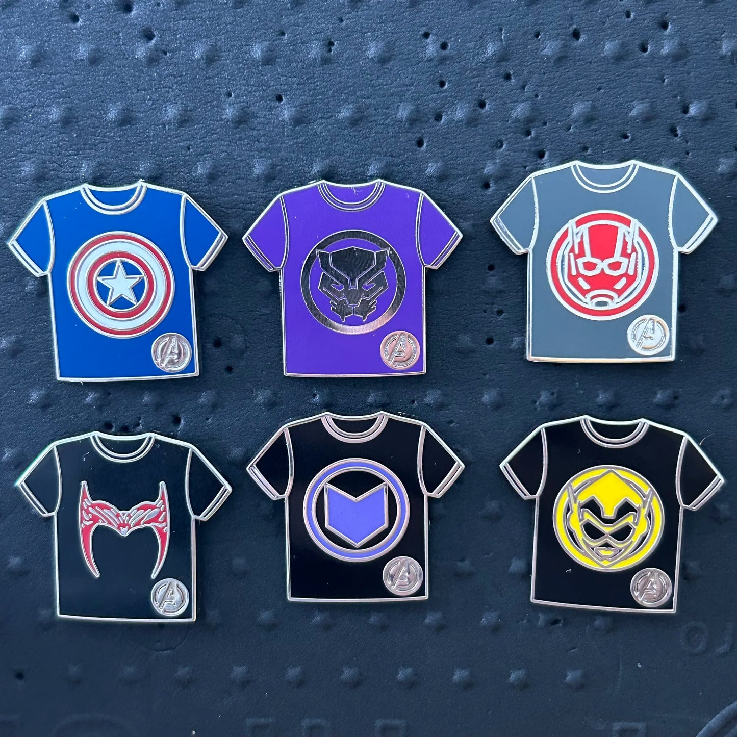 FULL SET - 2024 - Marvel Tshirts - WDW - Marvel - Hidden Disney - Pin