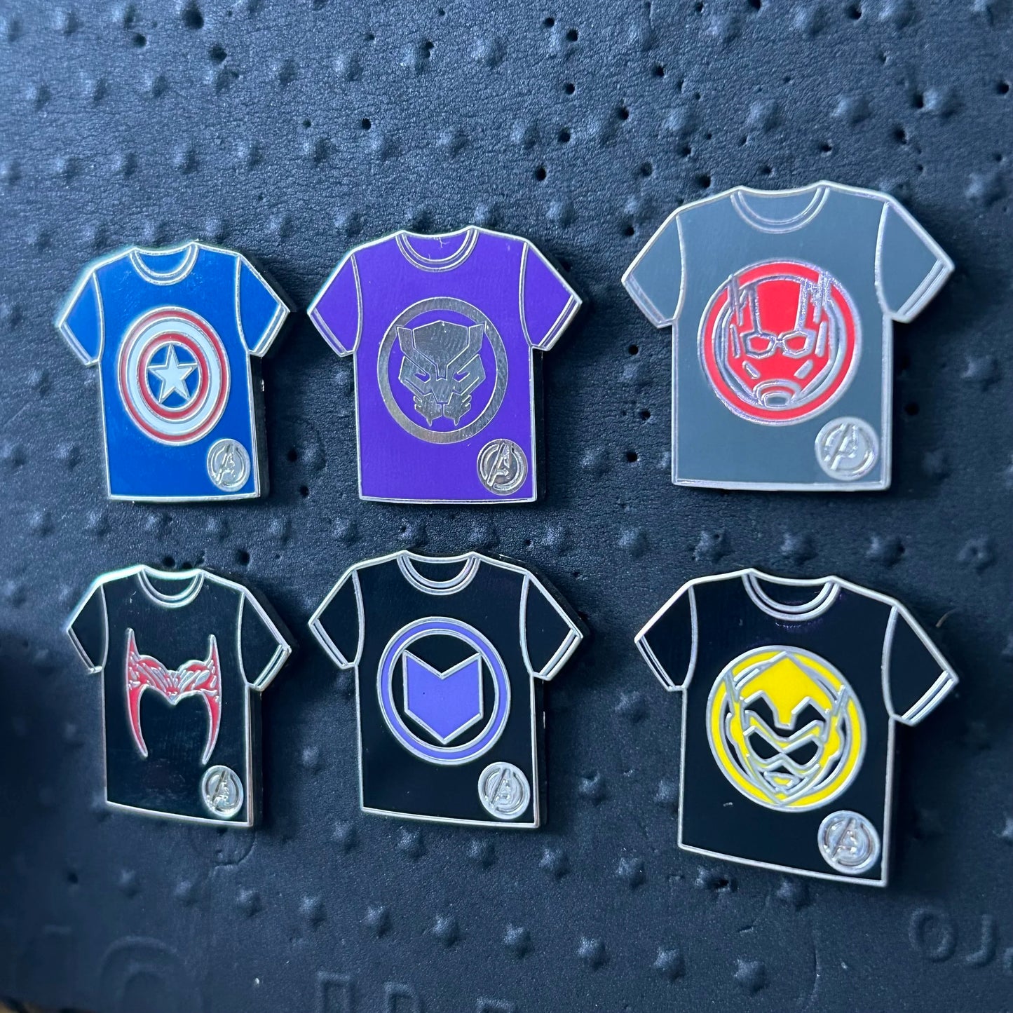 FULL SET - 2024 - Marvel Tshirts - WDW - Marvel - Hidden Disney - Pin