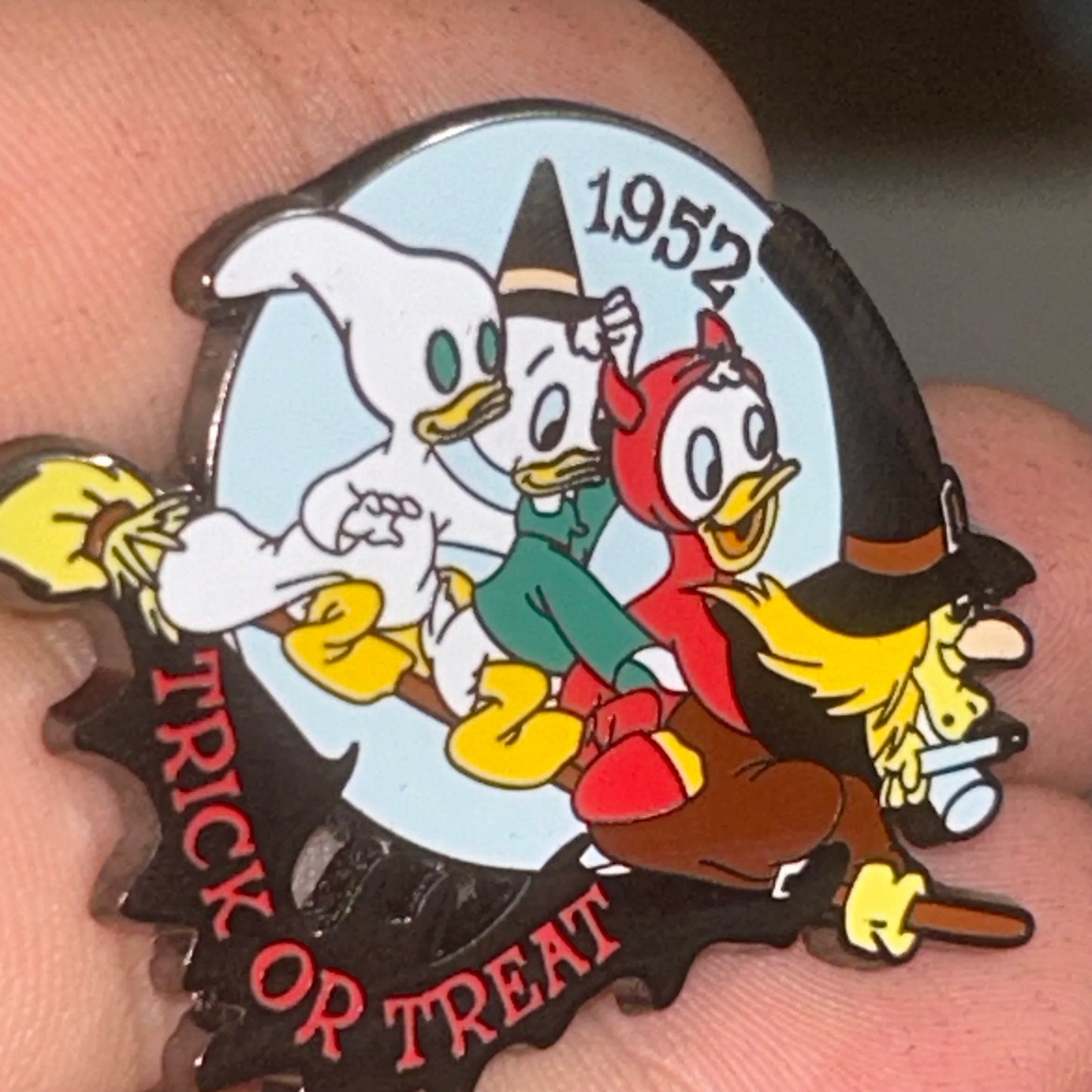 Vintage - 2001 - Huey Dewey and Louie - Trick Or Treating - Halloween - Pin