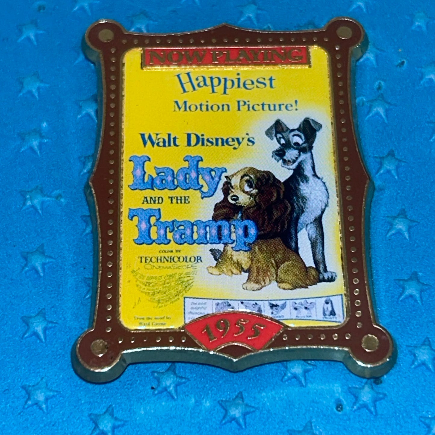 2001 - Lady and the Tramp 1955 - Movie Poster - Disney Pin