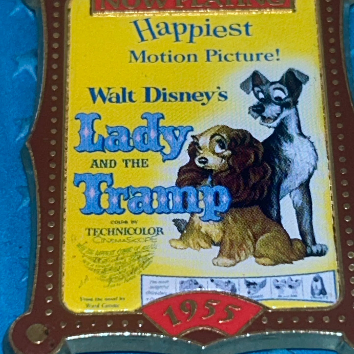 2001 - Lady and the Tramp 1955 - Movie Poster - Disney Pin