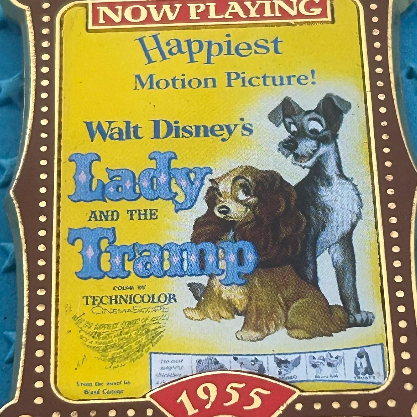 2001 - Lady and the Tramp 1955 - Movie Poster - Disney Pin