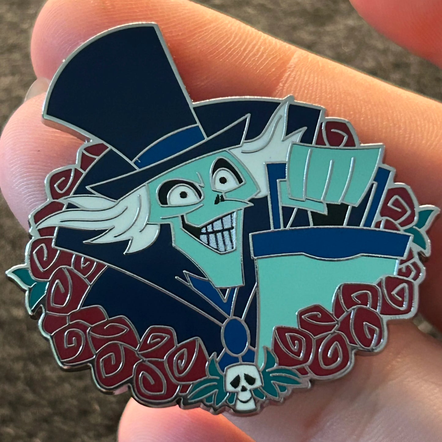 2024 - Hatbox Ghost - Haunted Mansion - Rose Frame - Mystery Pin