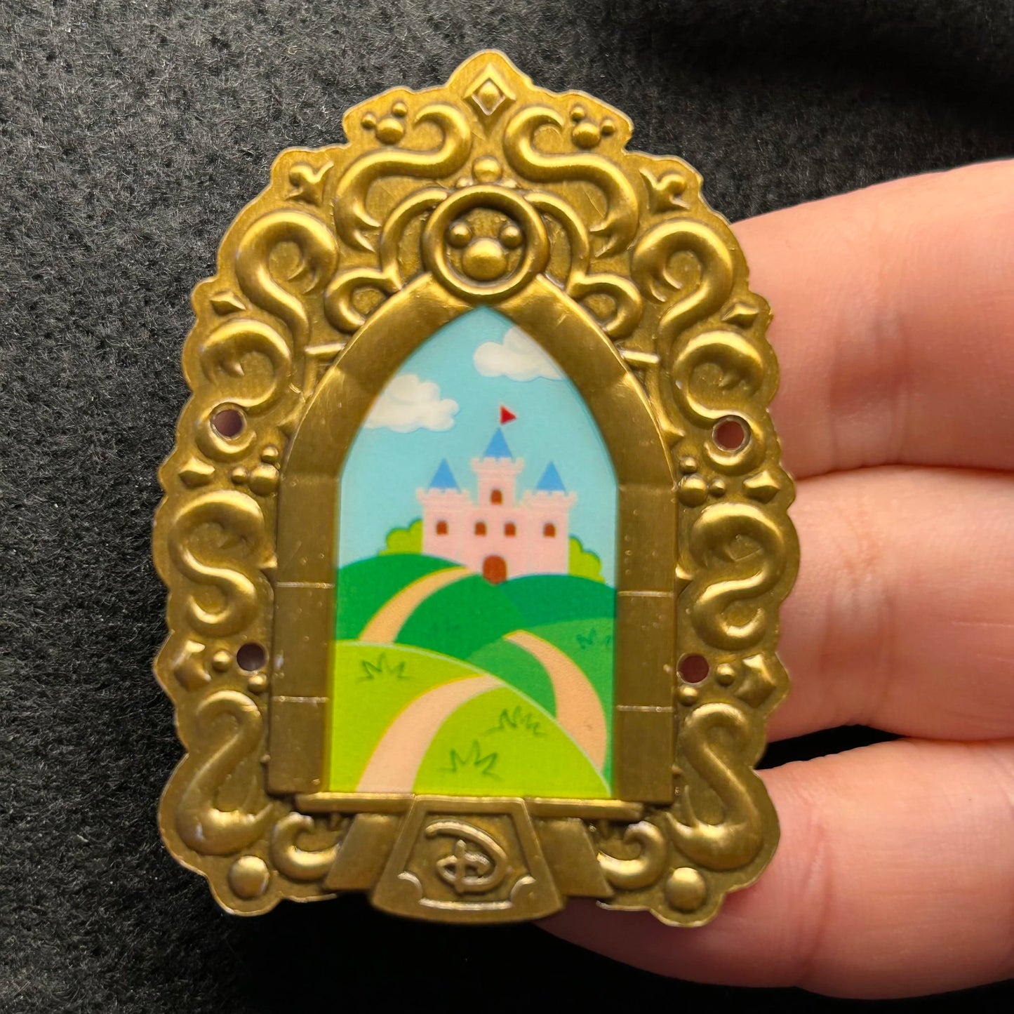 2024 - Build A Pin - Sleeping Beauty - Castle Scene - Frame Backer - Disney Pin