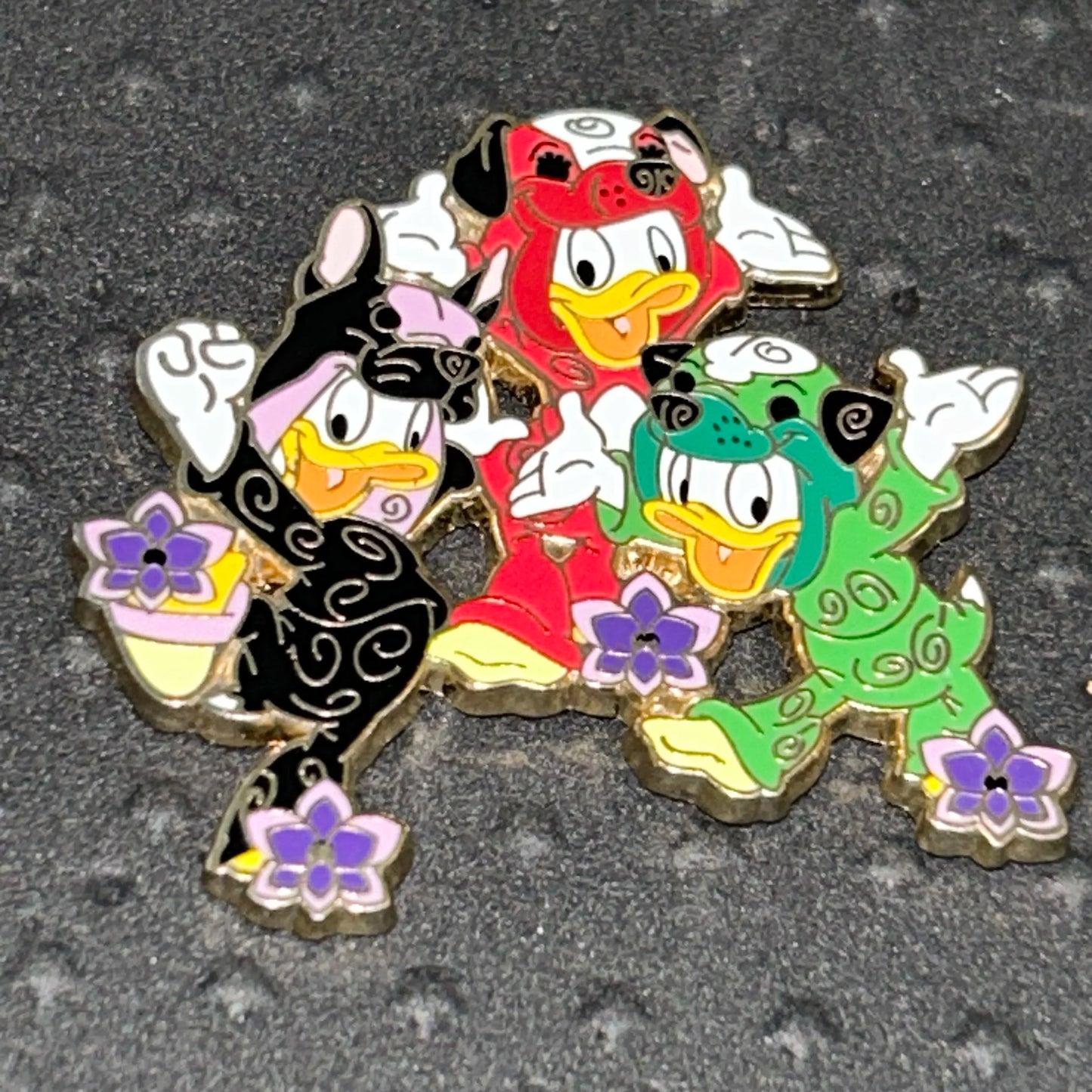 2021 - Huey, Dewey, Louie - LR - Lunar New Year - Year of the Dog - Disney Pin