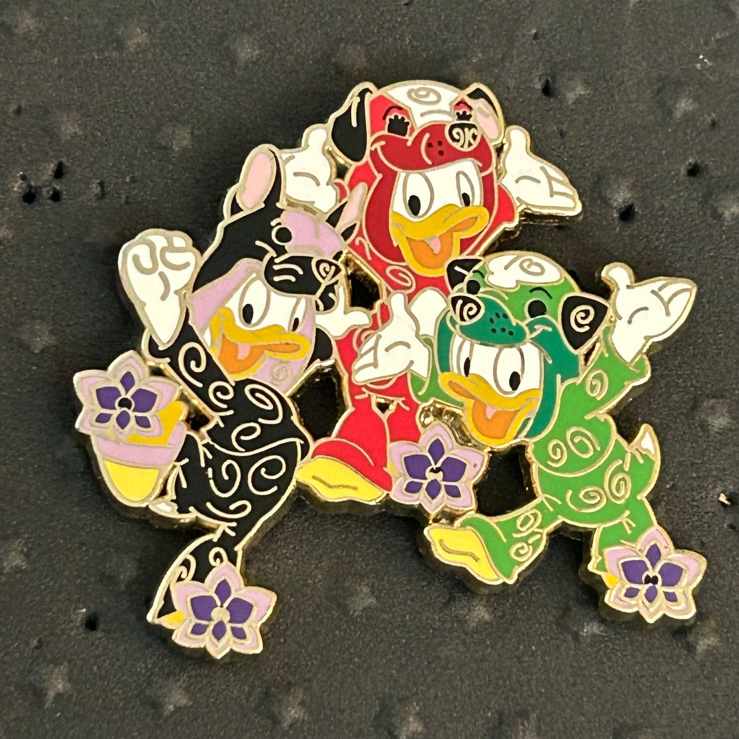 2021 - Huey, Dewey, Louie - LR - Lunar New Year - Year of the Dog - Disney Pin