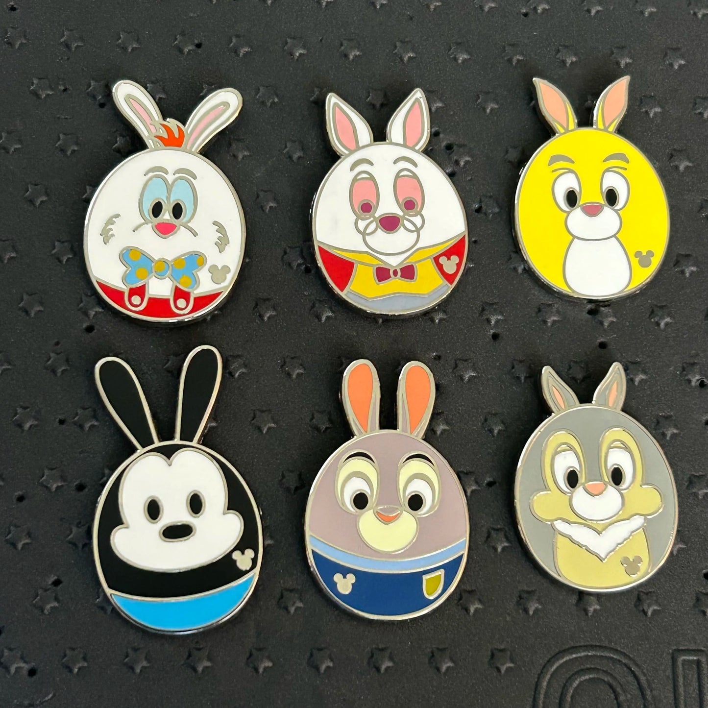 FULL SET - 2020 - Rabbits - Hidden Disney Series - Rabbit, Judy Hops, White Rabbit, Oswald, Zootopia, Thumper and Roger Rabbit - Pins