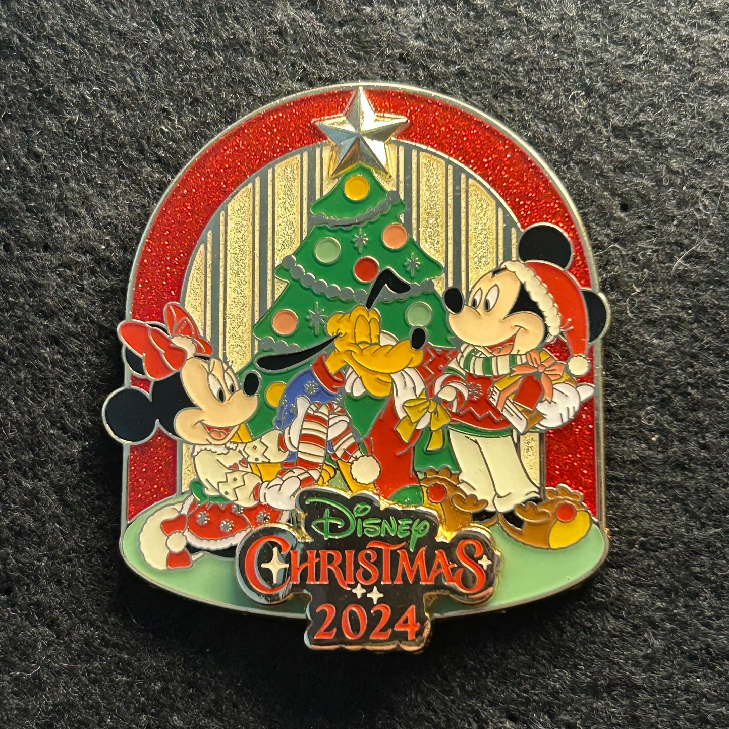2024 - Mickey, Minnie, and Pluto - Christmas Day - TDLR - Disney Pin