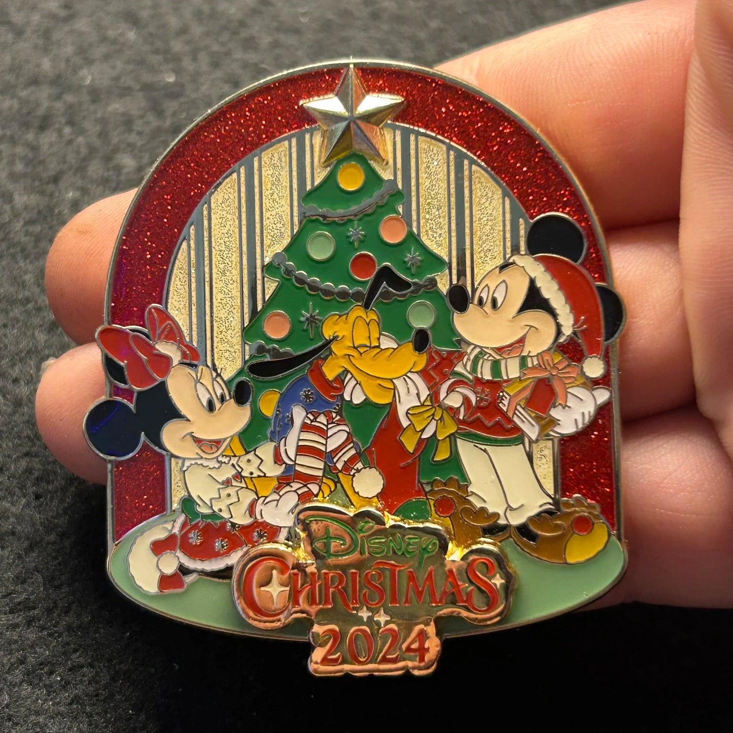 2024 - Mickey, Minnie, and Pluto - Christmas Day - TDLR - Disney Pin