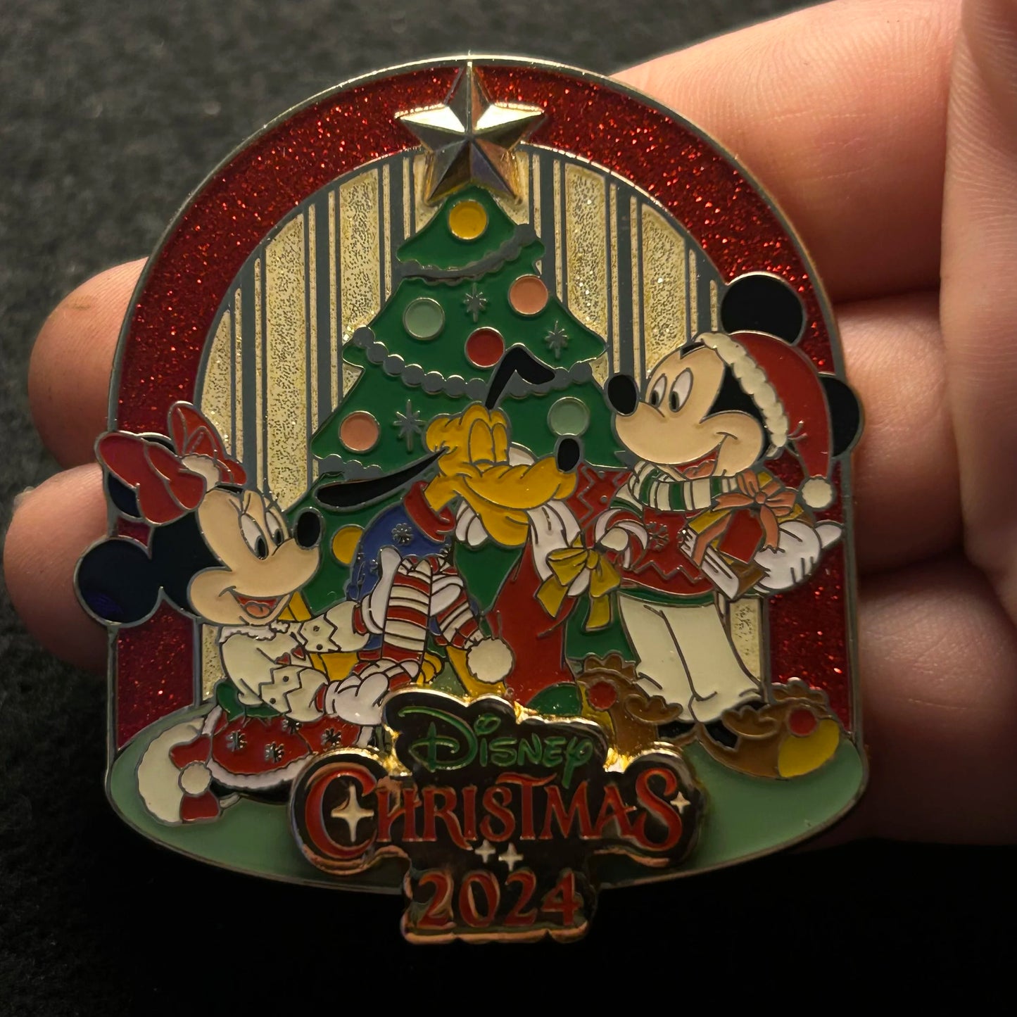 2024 - Mickey, Minnie, and Pluto - Christmas Day - TDLR - Disney Pin