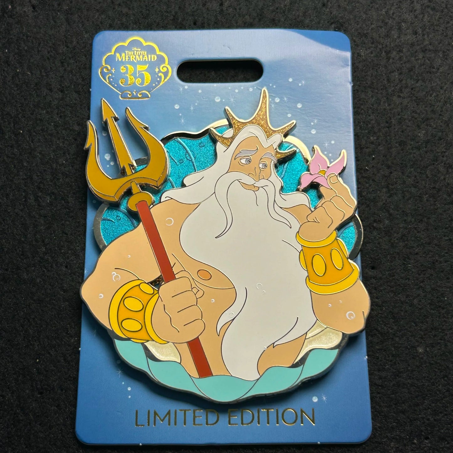 2024 - King Triton - Little Mermaid - 35th Anniversary - WDI - LE 300 - Disney Pin