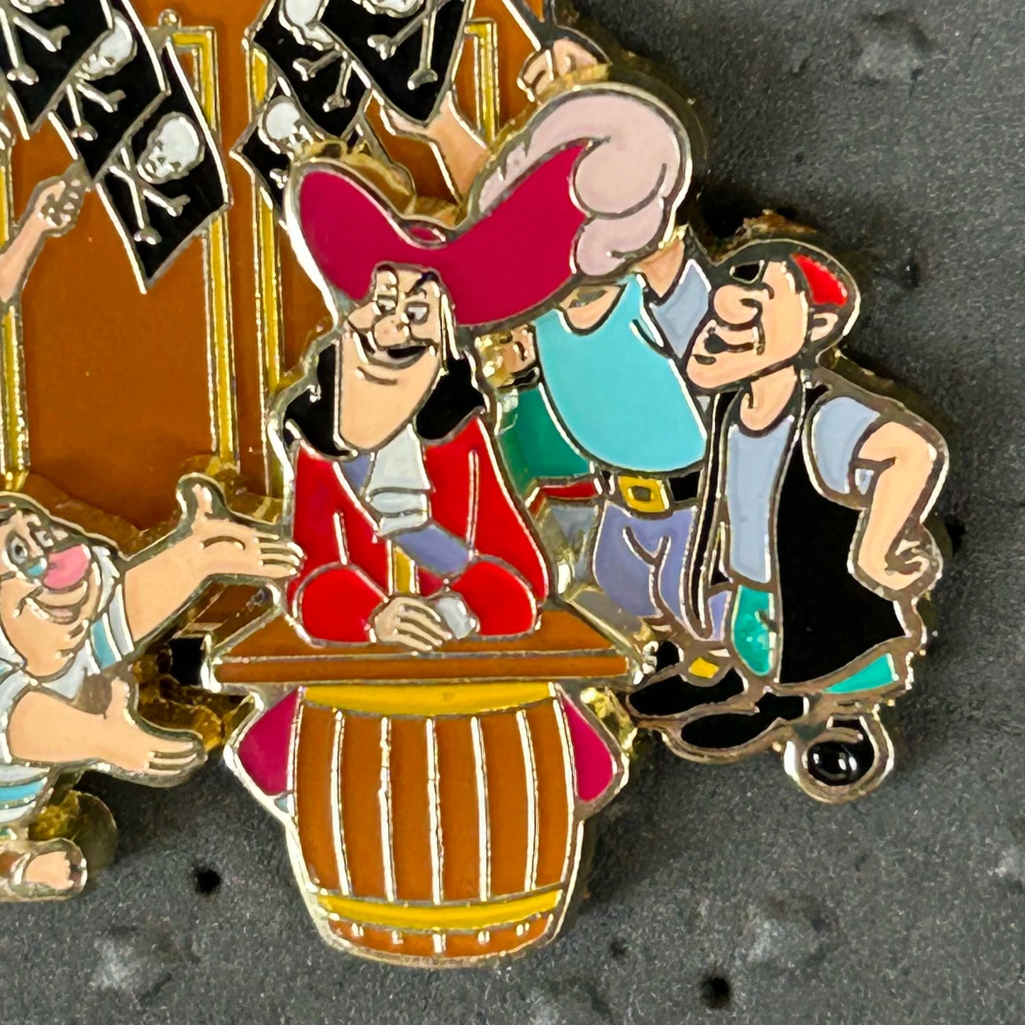 2022 - Captain Hook - Mr Smee - Jolly Roger Flags - Peter Pan - Disney Pin