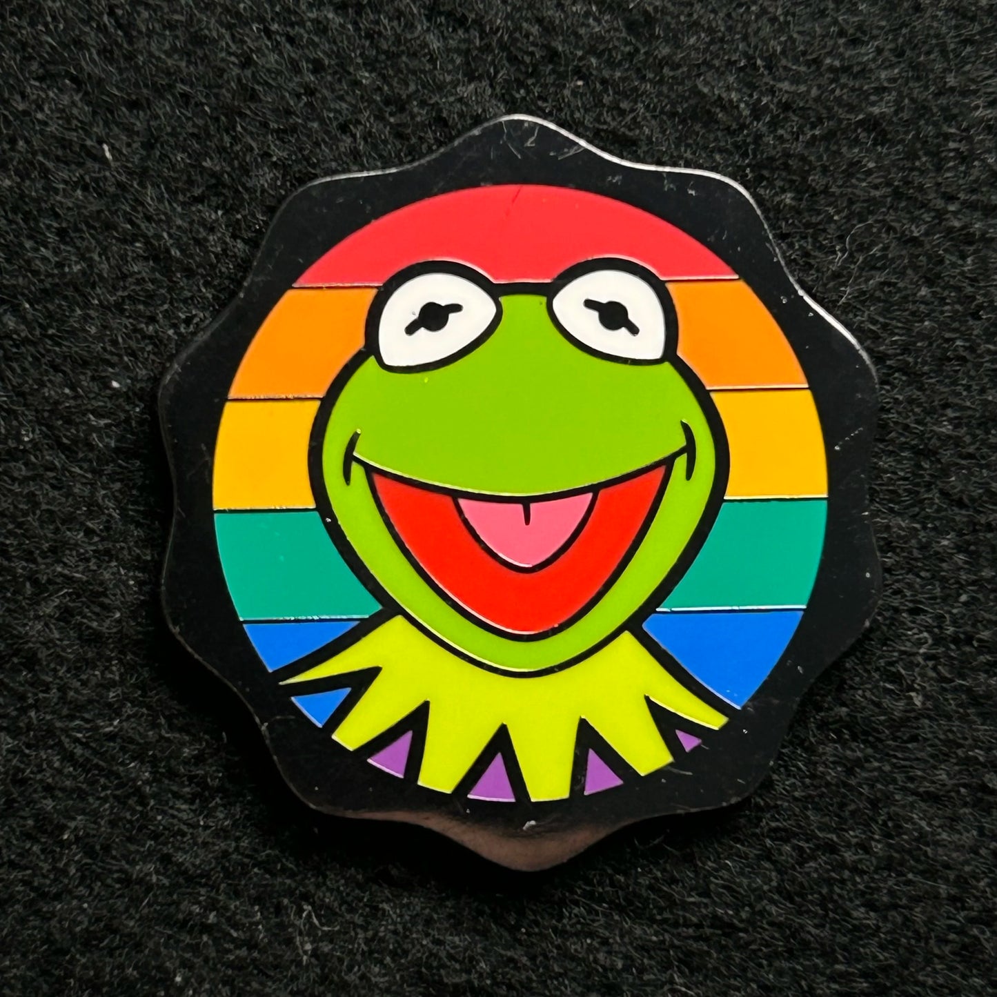 2024 - Kermit The Frog Rainbow Background - Muppets - Pride - LR