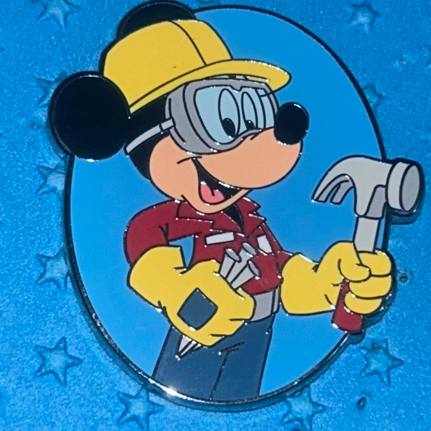 2016 - Mickey Mouse - Construction Worker - Hard Hat and Hammer - Disney Pin - Loose Pin Needle