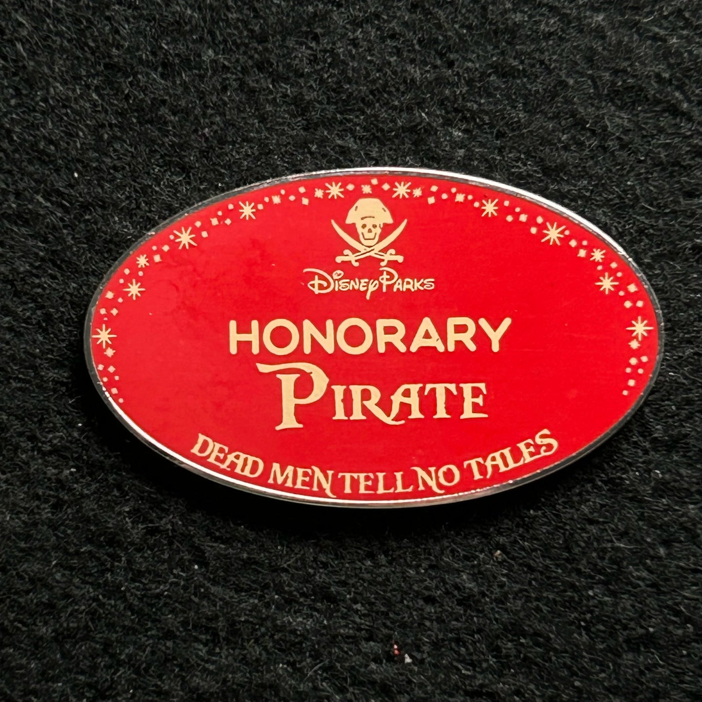 2024 - Honorary Pirate - Name Tag - Dead Man Tell No Tales - Disney Pin