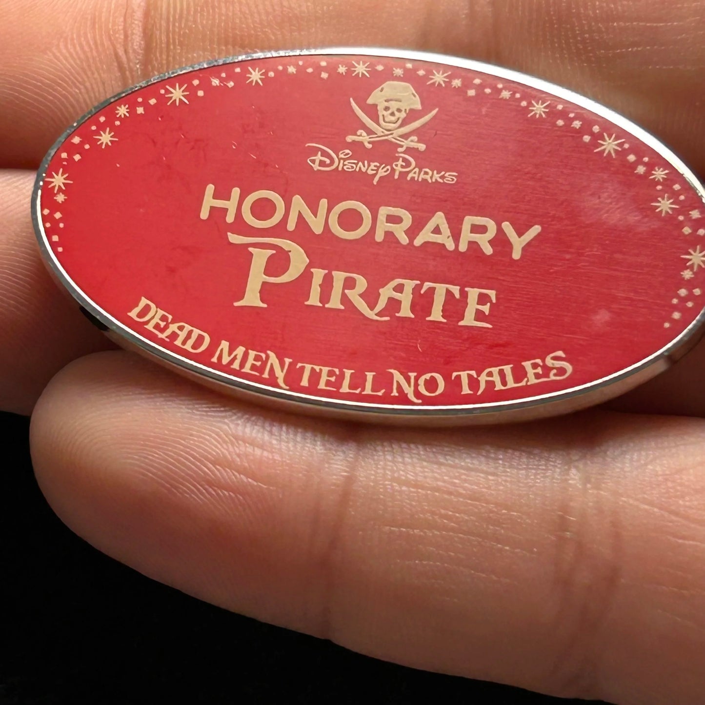 2024 - Honorary Pirate - Name Tag - Dead Man Tell No Tales - Disney Pin