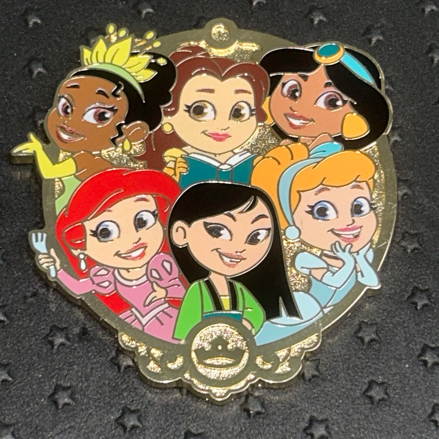 2024 - Baby Princesses - Mulan, Cinderella, Ariel, Tiana, Belle, and Jasmine - Disney Pin
