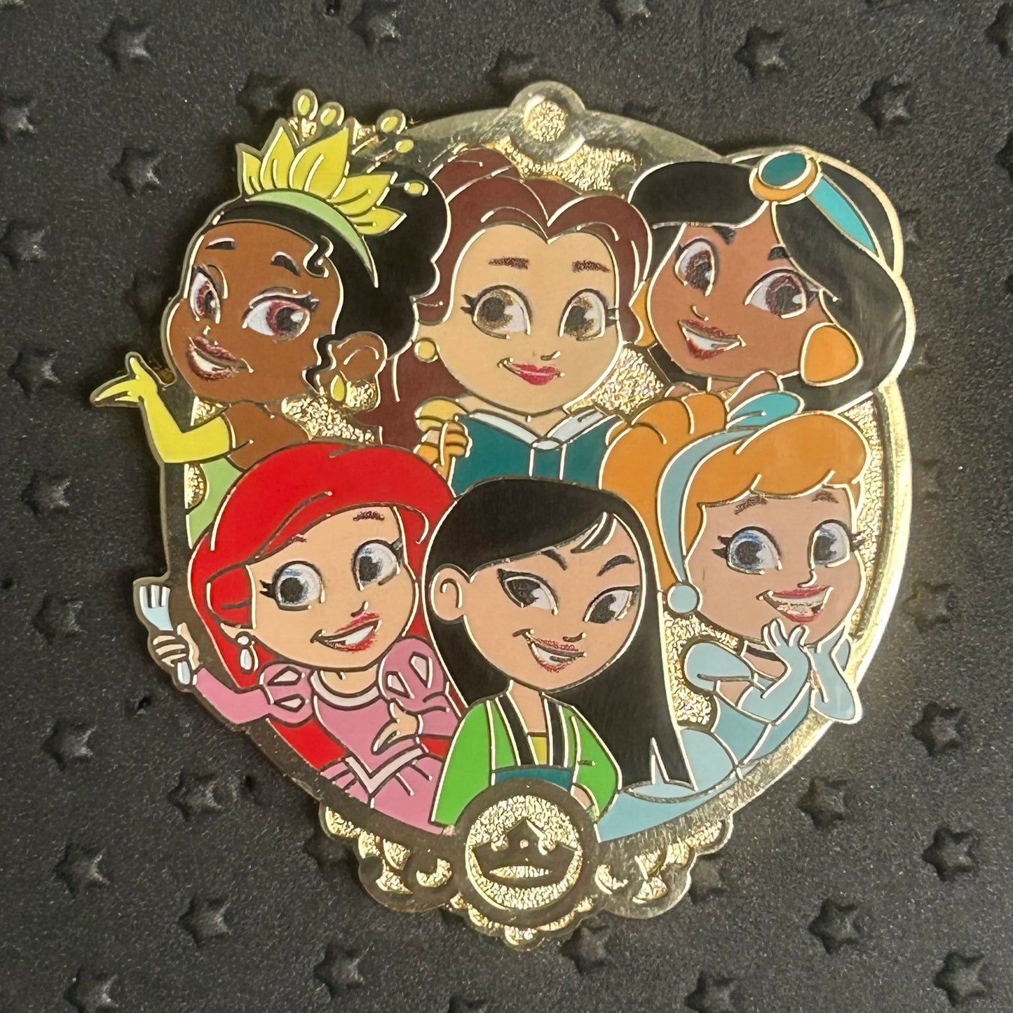 2024 - Baby Princesses - Mulan, Cinderella, Ariel, Tiana, Belle, and Jasmine - Disney Pin