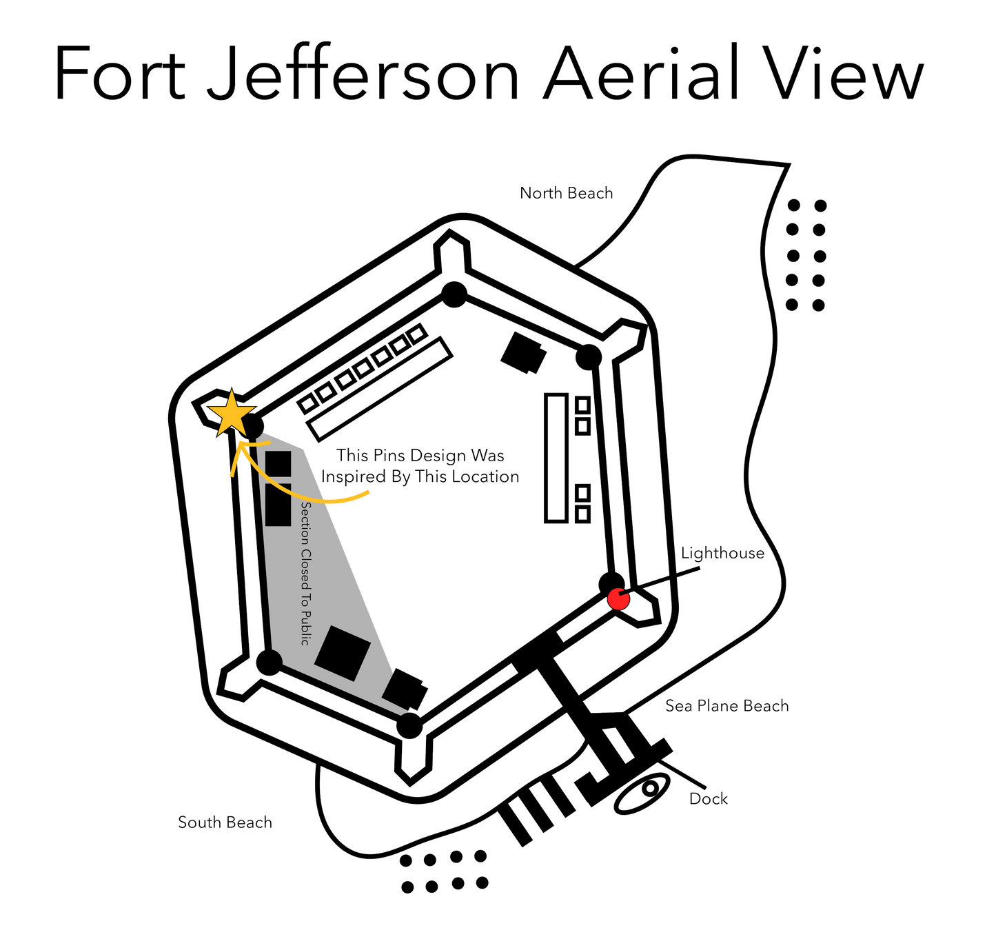 2025 - Rodman Gun Pin - Dry Tortugas Series - Pin Hive Exclusive
