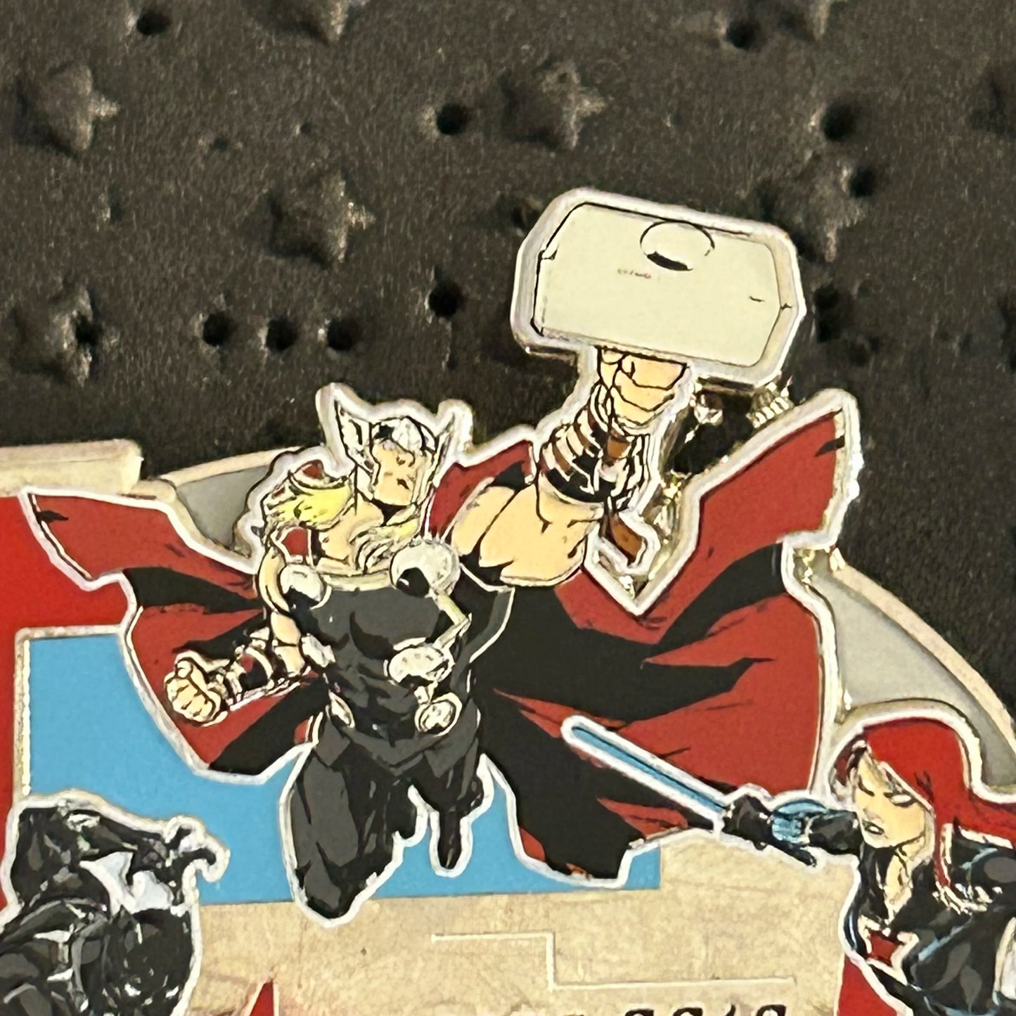2016 - Thor, Black Panther, & Black Widow - Avengers - 10k runDisney- LR - Disney Pin