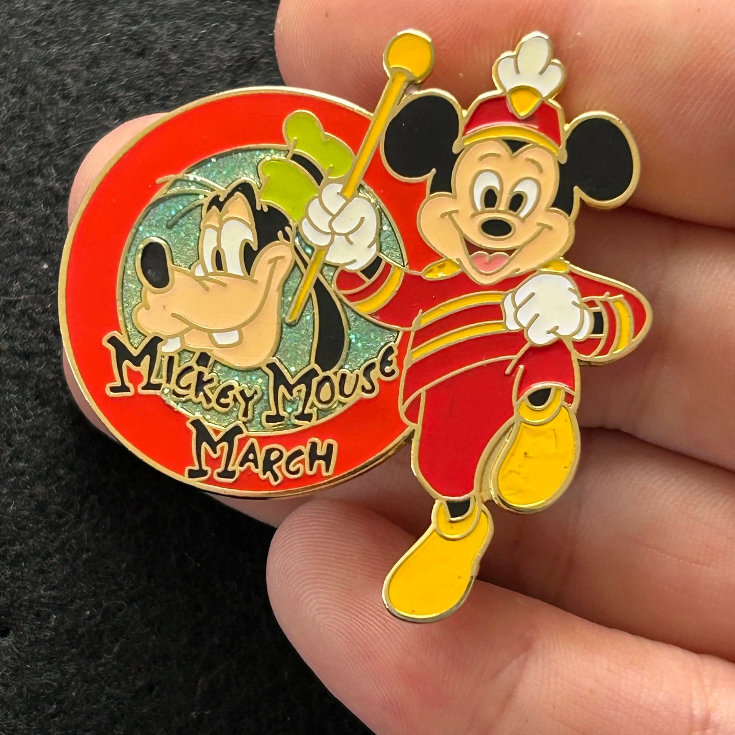 Mickey Mouse and Goofy - Mickey Mouse March - DS - Disney Pin