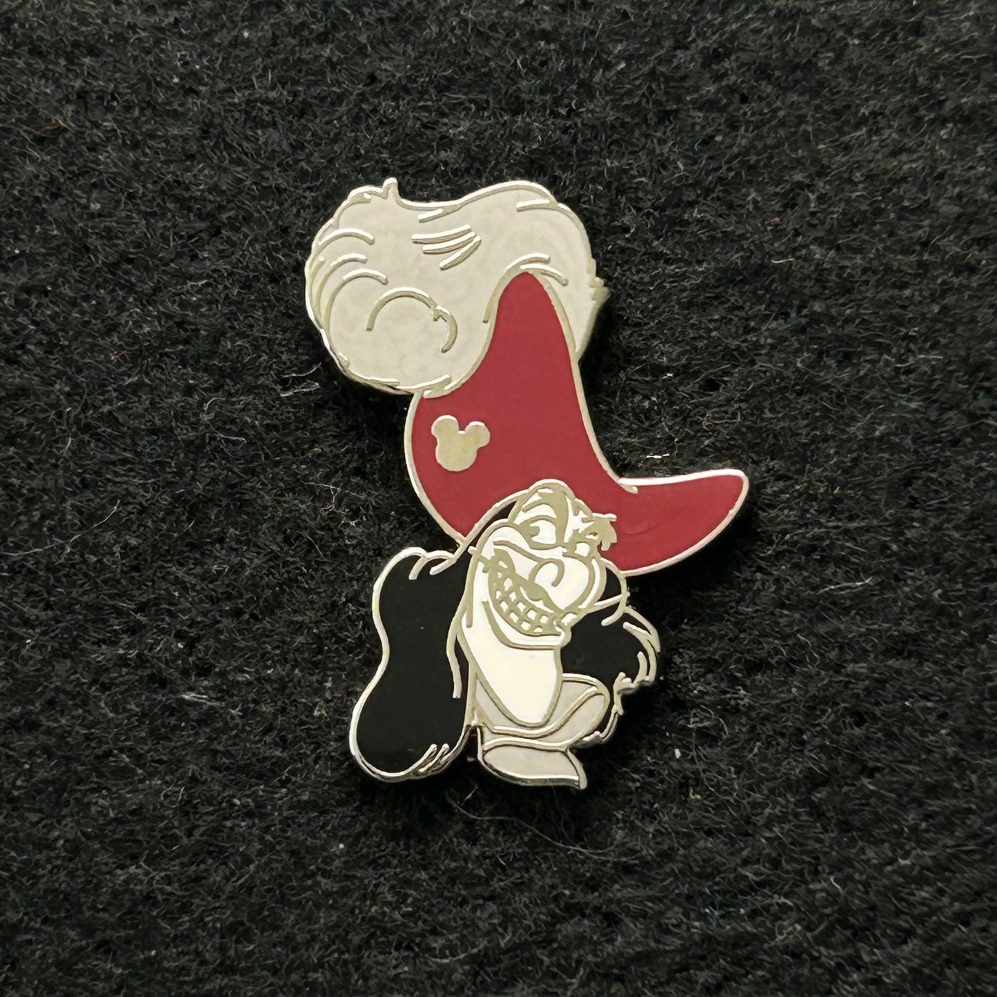 2019 - Captain Hook - Villain Faces - Hidden Mickey - Disney Pin