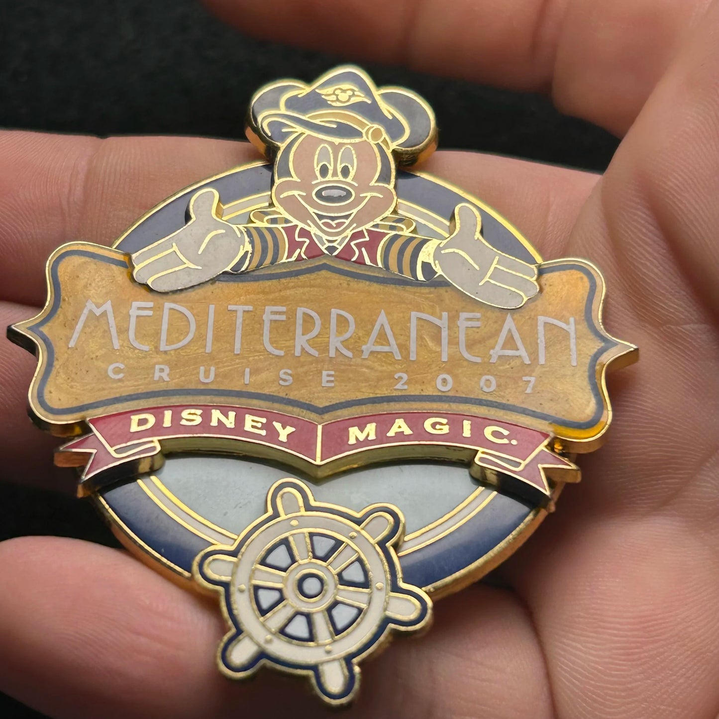 2007 - Captain Mickey - Mediterranean - DCL - Spinning Wheel - Disney Pin