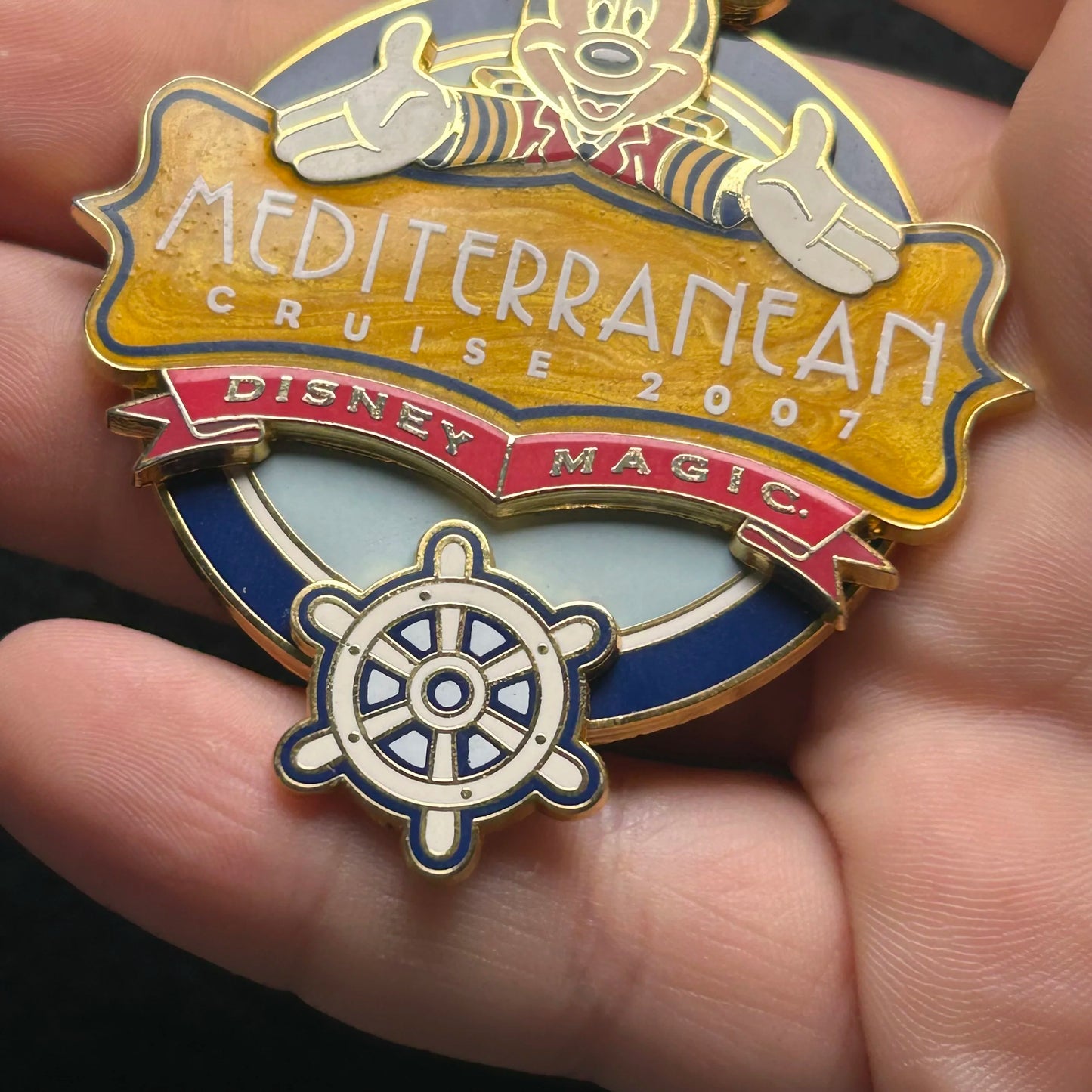 2007 - Captain Mickey - Mediterranean - DCL - Spinning Wheel - Disney Pin