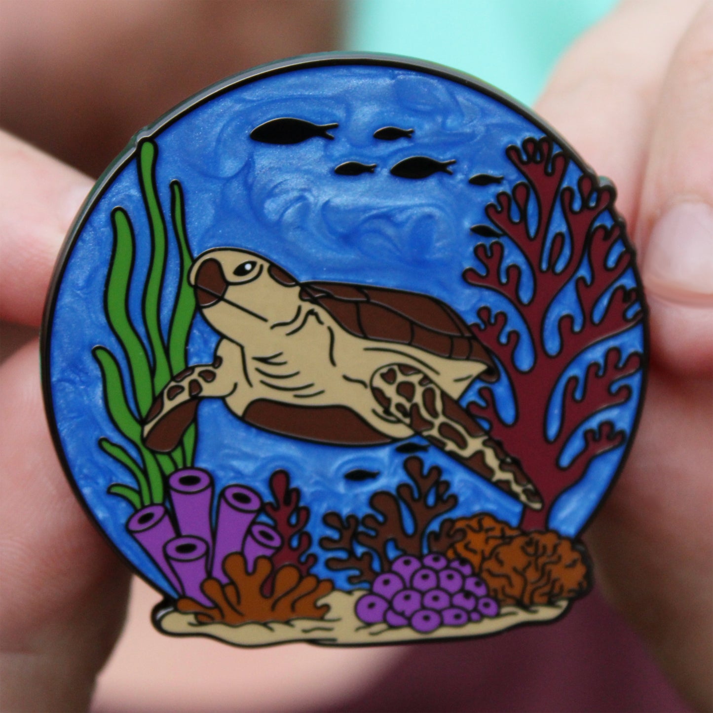 2025 - Green Sea Turtle - Ocean Creatures Series - LR Pin - Pin Hive Exclusive