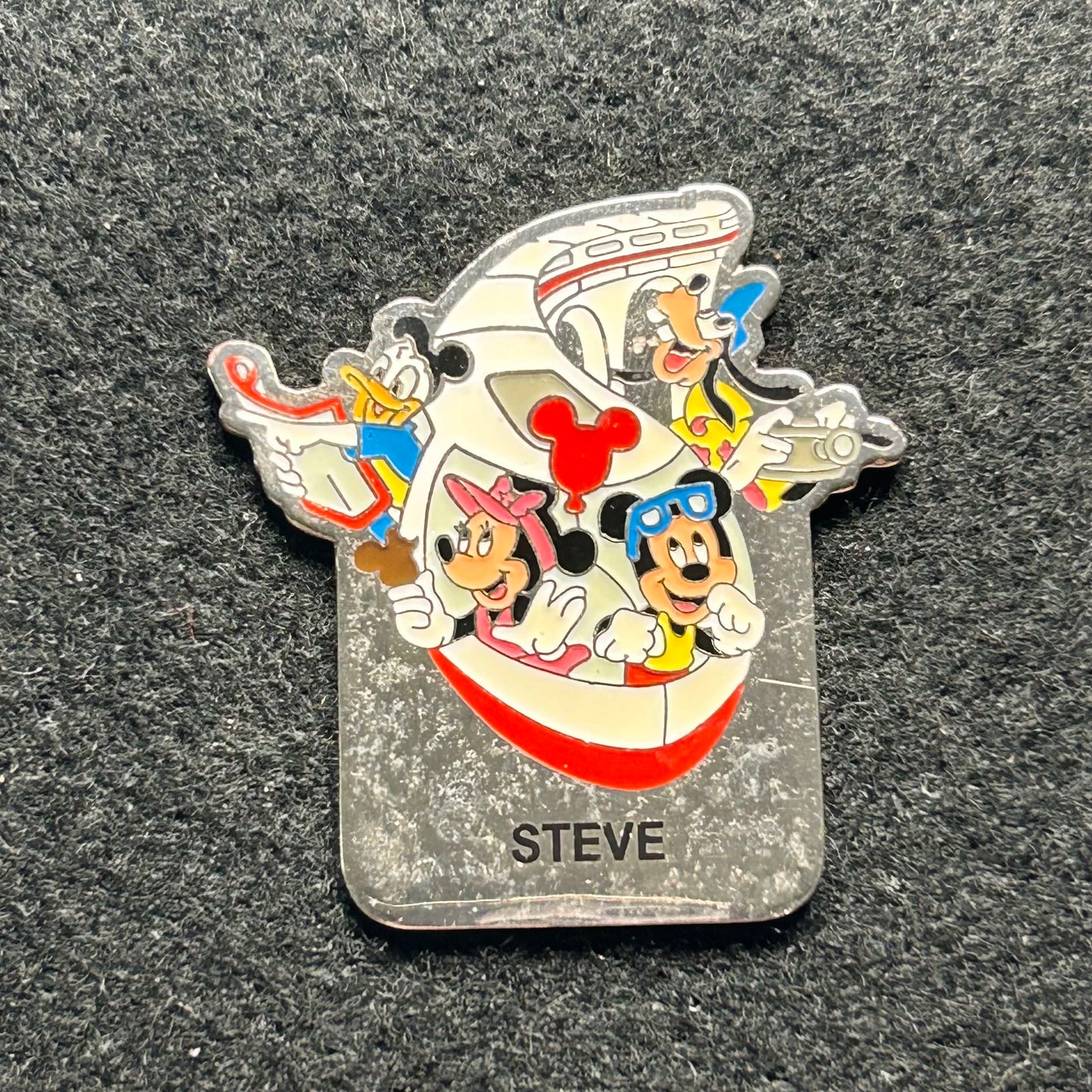 Steve - Name Series - Mickey, Minnie, Goofy, Donald - Monorail - Disney Pin