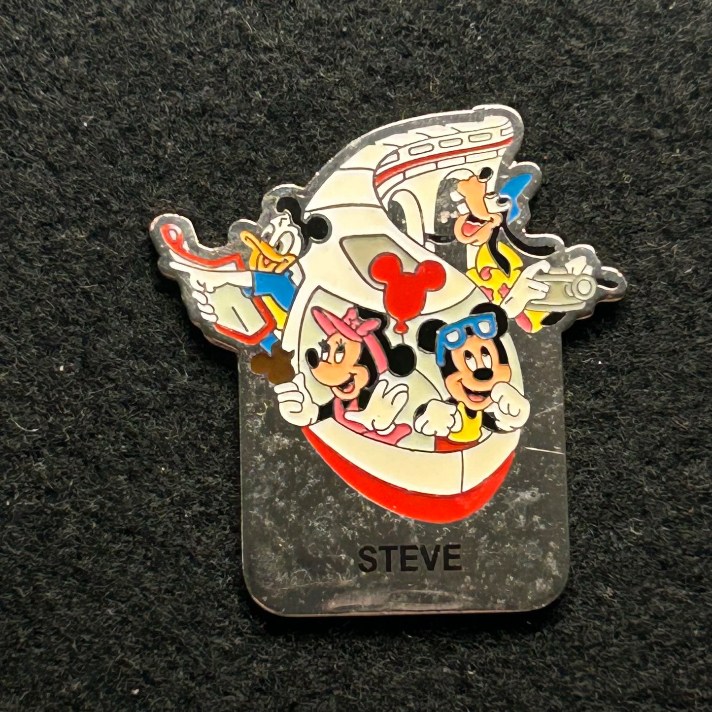 Steve - Name Series - Mickey, Minnie, Goofy, Donald - Monorail - Disney Pin
