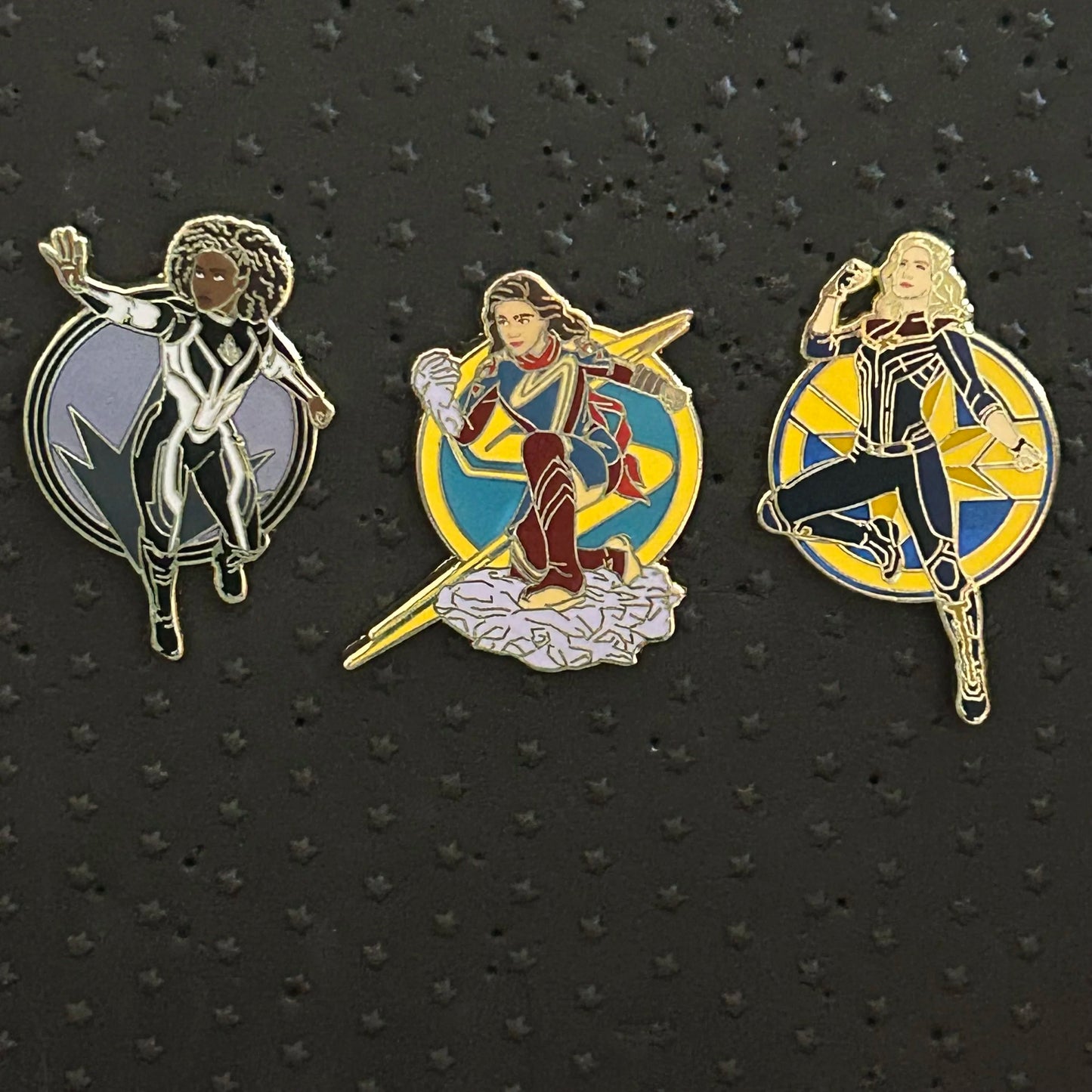FULL SET - 2023 - Ms Marvel, Photon, and Captain Marvel - LR - Disney Pins