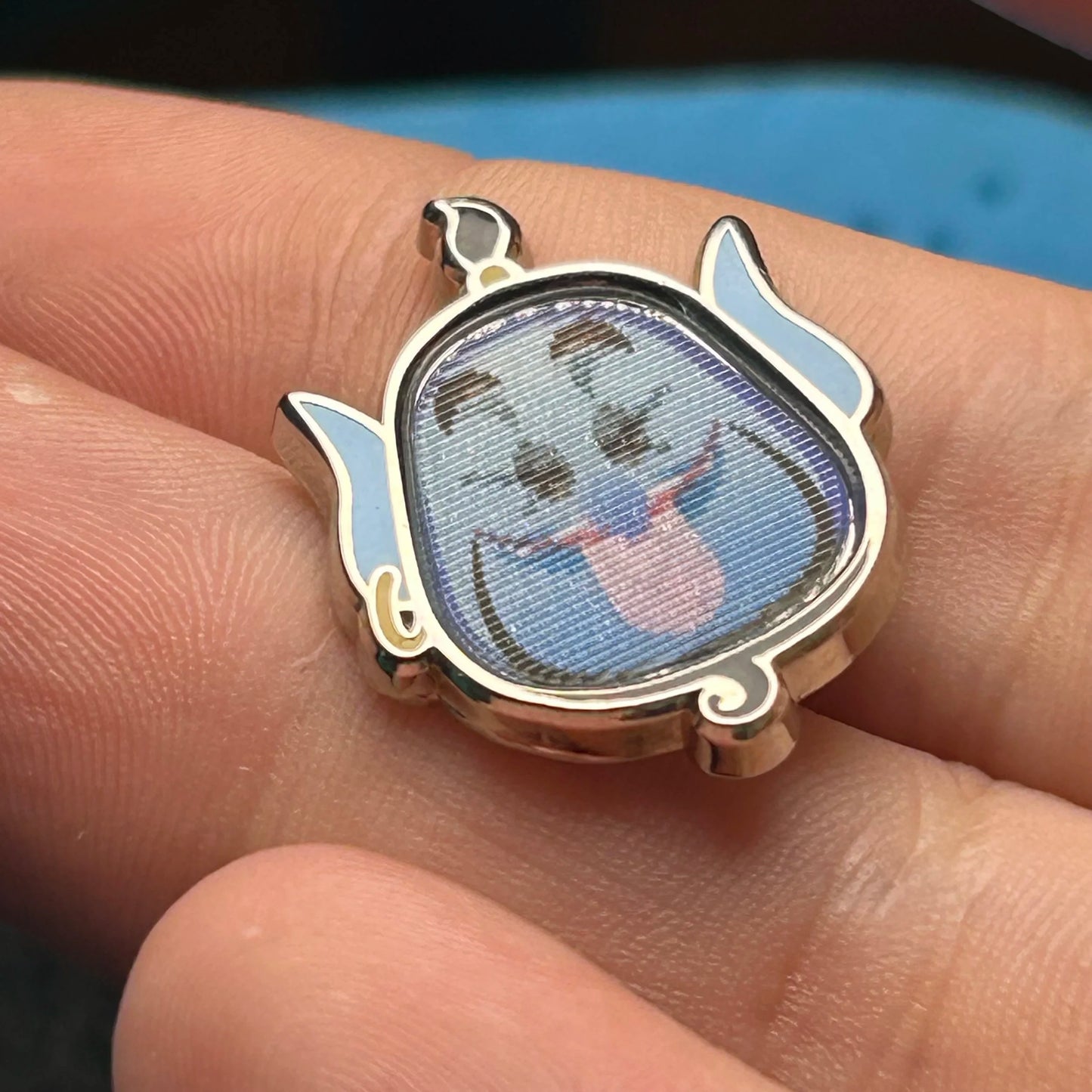 2018 - Genie - Head - Aladdin - Lenticular - Tiny - Disney Pin