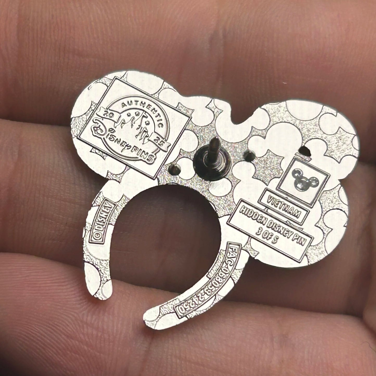 FULL SET - 2025 - Mickey Ears - Hidden Disney - Pins - With Super Chaser - 7 Pins