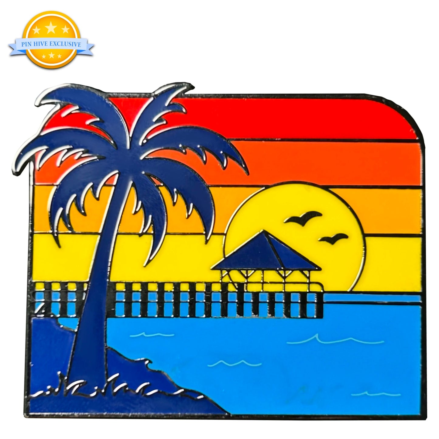 2025 - Sunset at the Ocean - Florida Keys - LR Pin - Pin Hive Exclusive
