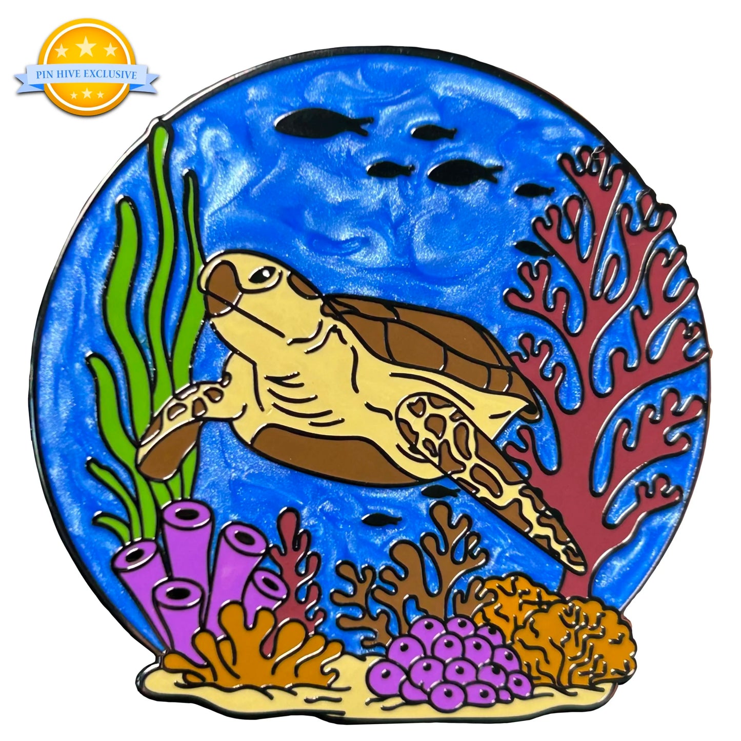 2025 - Green Sea Turtle - Ocean Creatures Series - LR Pin - Pin Hive Exclusive