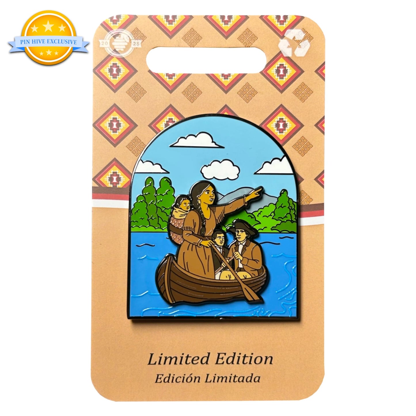 2025 - Sacagawea, Lewis, and Clark - Missouri River - Historical Series - LE 200 Pin on Pin - Pin Hive Exclusive