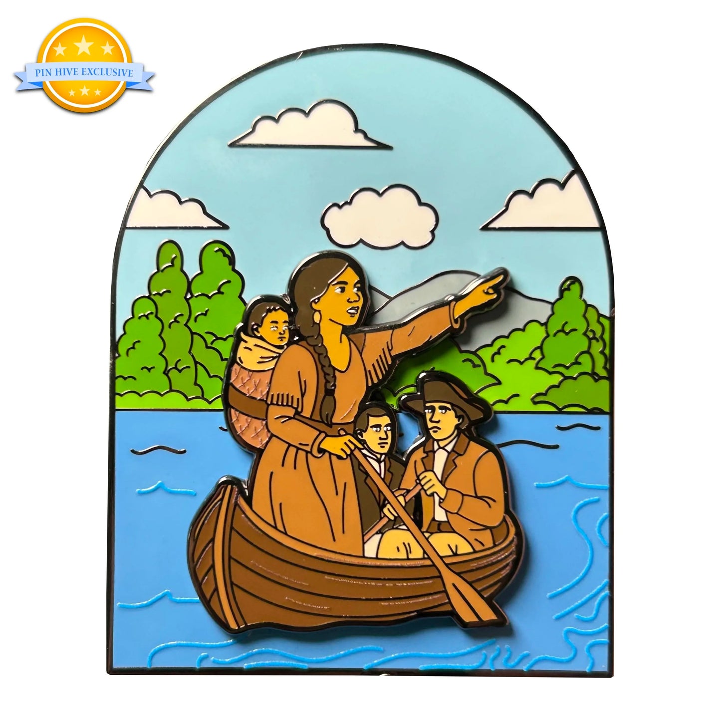 2025 - Sacagawea, Lewis, and Clark - Missouri River - Historical Series - LE 200 Pin on Pin - Pin Hive Exclusive