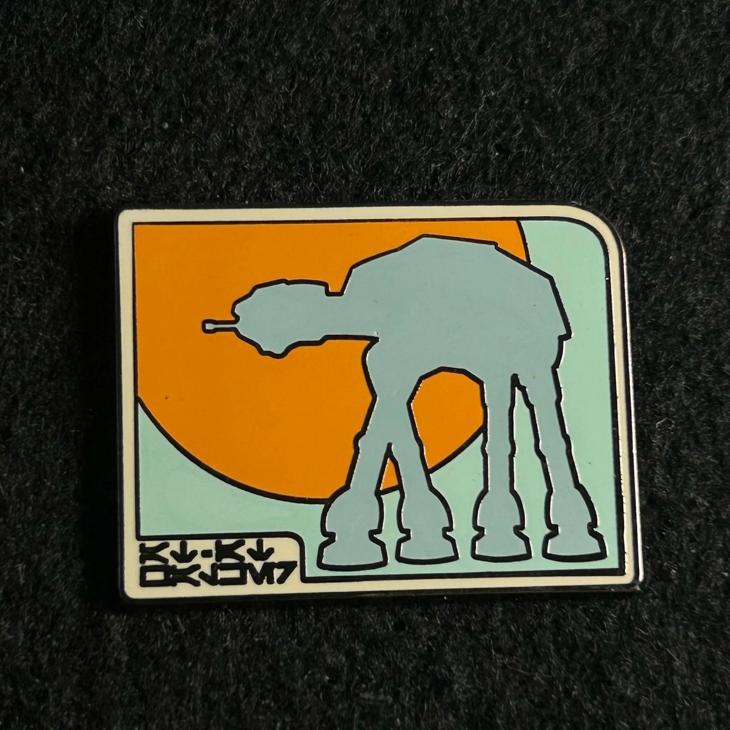 2016 - AT-AT - Orange and Teal - Star Wars - Disney Pin