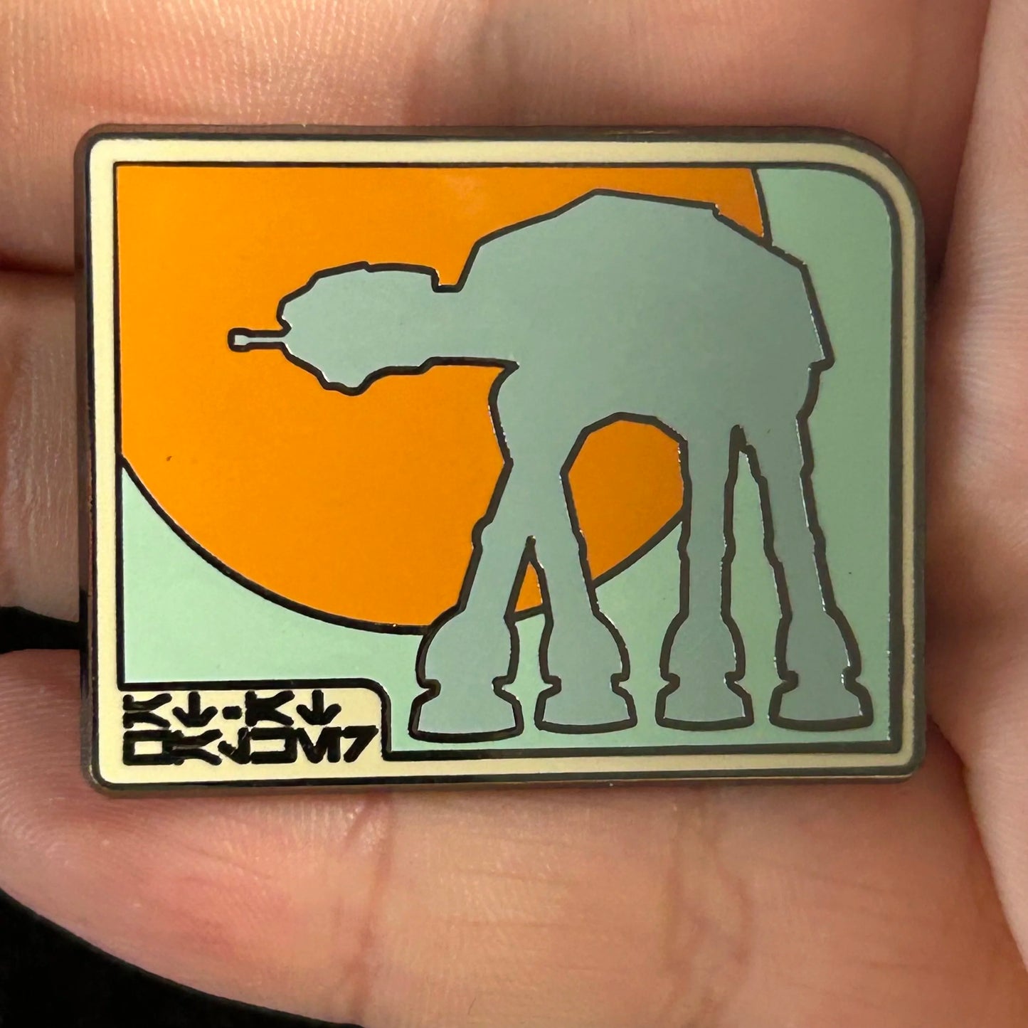 2016 - AT-AT - Orange and Teal - Star Wars - Disney Pin