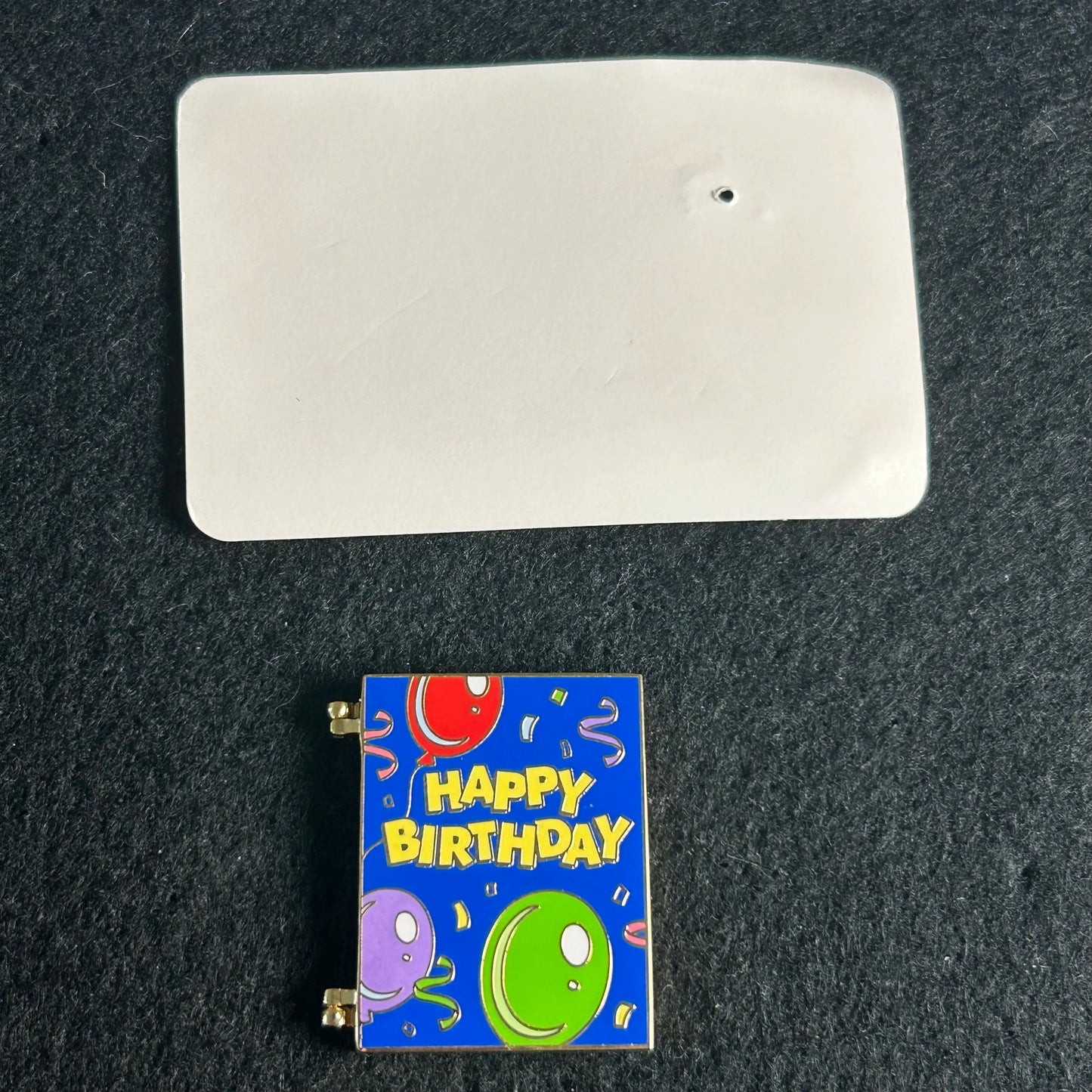 2003 - Mickey, Donald and Goofy - Happy Birthday - Card - With Card - Disney Pin